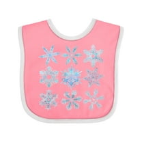 Inktastic Winter Snowflakes Boys or Girls Baby Bib