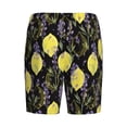 thumbnail image 7 of Daiia Lavender Flowers Mens Woven Stretch Pajama Short,Short Pajama Pants-Small, 7 of 7