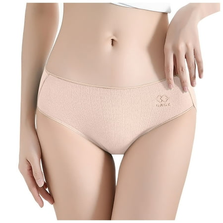 VMESZQFG Seamless Panties for Women Underpants Womens plus Size Underwear Cotton Women s Waist Pack With Full Cotton Crotch Breathable Girly Triangle Briefs Underwear for Teen Girls