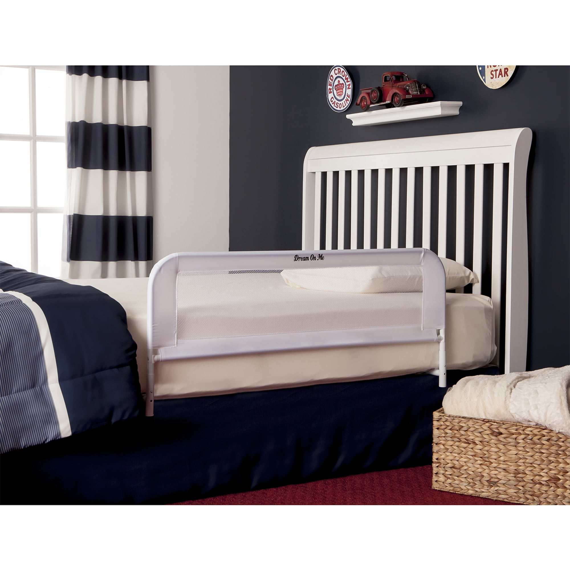 Dream On Me Bed Rail In Blue Com