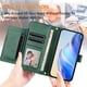 thumbnail image 2 of FOXDOCK Funda Tipo Cartera para itel A49 Play Cuero PU con Cremallera y Correa de Muñeca, Ranuras para Tarjetas, Soporte Plegable, Cierre Magnético, 2 of 5