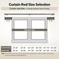 thumbnail image 3 of Barra de cortina IFELS Heavy Duty 182-366 cm, color bronce, para ventanas, 3 of 6