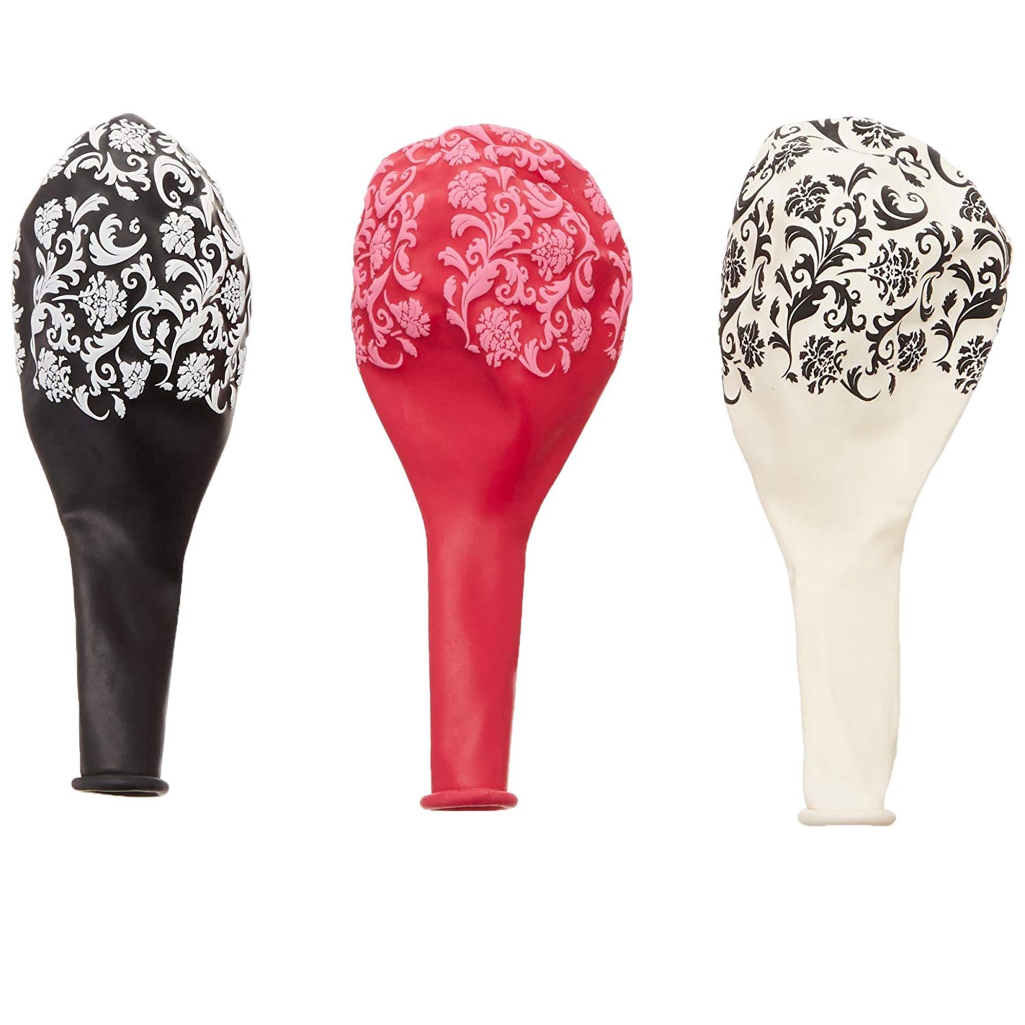 11 inch Damask Print Latex Balloons (50 Pack) - Party Supplies Decorations