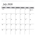 thumbnail image 5 of 2 Year USA Made Teacher Pocket Calendar 2026 2027 Planner with Note Pad, 5 of 9