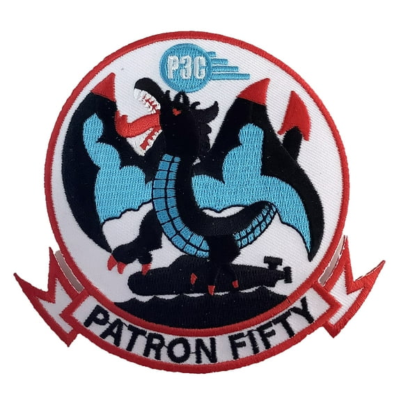 VP-50 Blue Dragons Squadron Patch  – Plastic Backing