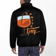 thumbnail image 3 of Spritz Time Men's Stand Collar Sweater Long Sleeve Clothing Loose Fit Sports Sweater, 3 of 8