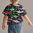 thumbnail image 4 of Toddler Boy Clothes - Printed Round Neck Short Sleeve - Little Boy Summer T-Shirt Casual Tee, 4 of 6