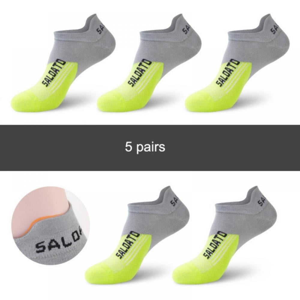 5 Pairs Unisex Athletic Ankle Sports Running Low Cut Socks