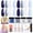 Glitter Blue White, variant on Azurebeauty Dip Powder Nail Kit Starter, All Season Nude Skin Glitter 4 Colors Dipping Powder Liquid Set Recycling Tray with Base & Top Coat Activator for French Nail Art Manicure Salon DIY at Home.