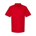 thumbnail image 5 of Gildan Men's Softstyle Pique Polo Shirt, Short Sleeve, Modern Classic Fit, Cherry Red, S-4XL, 1-Pack, 5 of 5