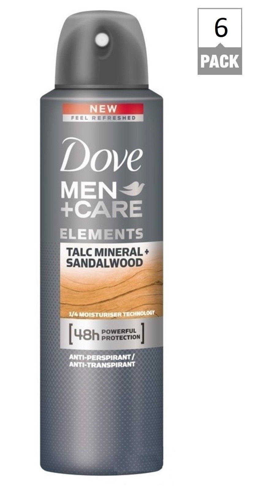 Dove Men's Talc Minerals + Sandalwood AntiPerspirant & Deodorant 150