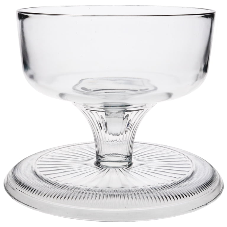 Anchor Hocking Canton ケーキスタンド Anchor Hocking Canton Glass Cake Stand Set with Pedestal & Clear