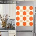 thumbnail image 3 of Yayeee Magnetic Dishwasher Cover for The Front Decoration Home Kitchen Machine Sticker Protector, Orange Geometric Circles, 3 of 6
