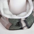 thumbnail image 5 of Premium Checker Plaid Soft Faux Fur Infinity Loop Circle Scarf, 5 of 5
