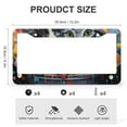 thumbnail image 3 of License Plate Frame Cats Laying Together License Plate Cover Frame 2 Pcs Set Funny Cat Theme Stainless Aluminum License Plate Frames for Men/Women, 3 of 6