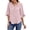 D Pink, variant on Chiffon Blouses for Women Dressy Ruffle V Neck Tops Summer Casual 3/4 Sleeve Shirts