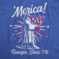 thumbnail image 2 of Womens Merica Banging Since 76 T Shirt Funny Fourth Of July American Fireworks Tee for Ladies Womens Graphic Tees, 2 of 9