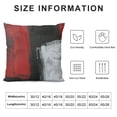 thumbnail image 5 of BANET  Red and Black Throw Pillow Covers - Grey Abstract Art Painting Pillowcase Modern Decorative Cushion Cover for Sofa Bedroom Living Room Décor 24x24in, 5 of 5