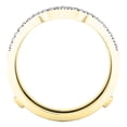 thumbnail image 3 of Dazzlingrock Collection 0.33 Carat (ctw) Round Diamond Ladies Wedding Band Enhancer Guard Ring 1/3 CT, Yellow Gold, Size 4, 3 of 9