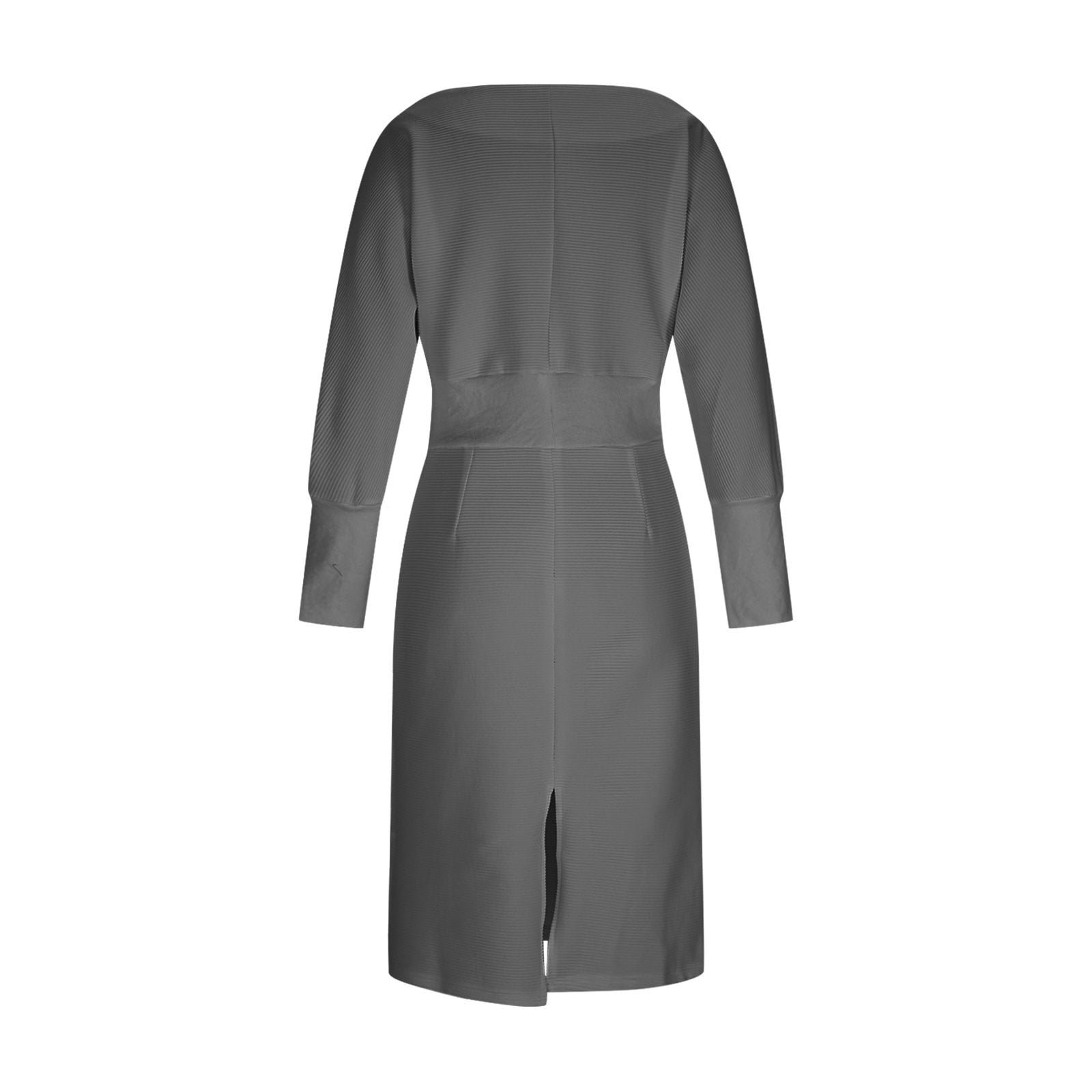 Women's Cowl Neck Bodycon Work Dresses, Elegant 3/4 Batwing Sleeve Business Office Church Pencil Dress