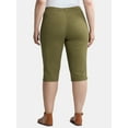 thumbnail image 3 of JMS Just My Size by Hanes Women's Plus Size Pull On 2 Pocket Stretch Capri, Sizes 0X-4X, 3 of 4