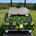 thumbnail image 3 of COEQINE Universal Golf Cart Seat Covers/Seat Blanket for EZGO Yamaha Club Car, Soft Seat Towel/Seat Cushions Folds Like a Bag for Easy Carry, All-Season Comfort, Green Palm Leaf Monstera, 3 of 8