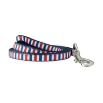 Best Furry Friends Leash for Cats or Dogs, Red, White & Blue, Large/X-Large