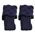 thumbnail image 3 of Ribbed Knit Leg Warmers for Women 80s Style Winter Warm Long Boot Socks Thermal Wear, 3 of 7