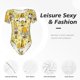 thumbnail image 4 of Fotbe Garden Honeybee Gnomes Body de Mujer con Cuello Redondo y Mangas Cortas, Sin Mangas Ajustado, Suave, Cómodo y Básico-X-Large, 4 of 7