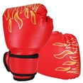 thumbnail image 4 of fastboy 1 Paire de Gants de Boxe pour Enfants, Gants d'Entraînement Confortables pour Garçons, Gants de Gym Protecteurs de Mains Rouges, 4 of 8