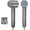 Gray, variant on Hair Dryer, Ionic Low Noise Blow Dryer with Brushless for Drying, Thermo-Control Quiet Compact Hair Blow Dryer, Hairdryer with 1 Nozzle Attachments for Salon Travel