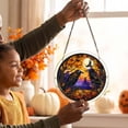 thumbnail image 5 of Halloween Sun Catcher for Window Hanging, 7.4in Acrylic Puzzle Board Ornament for Home Window, Birthday House Warming Gift for Puzzle Lovers by MPOISVA, 5 of 9