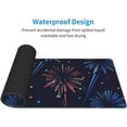 thumbnail image 6 of Fireworks 4th of July American Flag Large Gaming Mouse Pad Desk Mat 31.5x11.8 Inch Extended Keyboard Mat with Non-Slip Rubber Base, 6 of 6