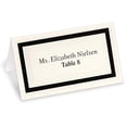 thumbnail image 4 of PaperDirect Cream Cover Stock Place Cards with Black Foil Border, 100-Pack, 4 of 4