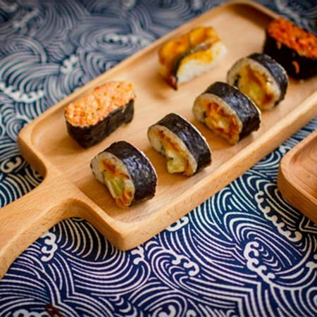 

Pretty Comy Wood Serving Tray Wooden Plate Tea Food Server Dishes Water Drink Platter Serving Tray Wood Serving tea Tray