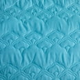 thumbnail image 7 of Quilted Floral Bedspread Set for Queen Beds – Includes Bedspread and Shams (Cloud, Blue), 7 of 7