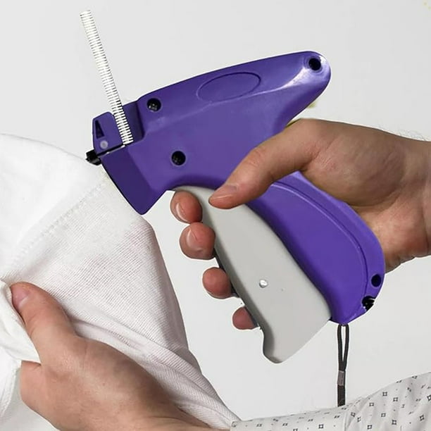 Pistola de etiquetado de etiqueta con 6 agujas mini puntada de puntada etiqueta de puntada herramienta de costura colcha de costura de la máquina de tachuela para calcetines de ropa sombreros