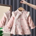 thumbnail image 4 of Otqutp Baby Girl Chinese Calendar New Year Dress Toddler National 𝗦tyle Plush Cheongsam Traditional Princess 𝗙airy 𝗧ang Suit, 4 of 4