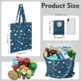 thumbnail image 3 of Daisy Pattern Reusable Shopping Tote - Foldable, Durable & Large Capacity Grocery Bag, 3 of 6