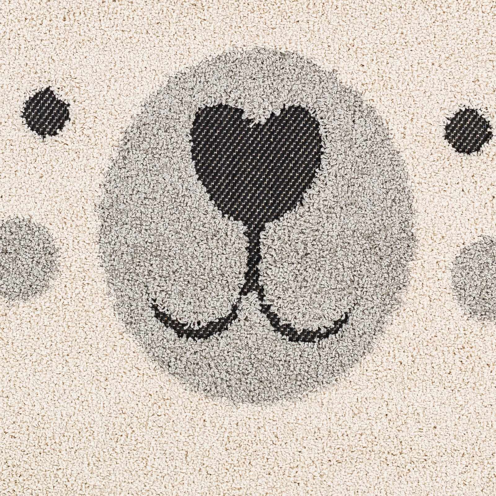 Hauteloom Kids Room, Nursery Round Area Rug - Outdoor Patio Safe - Animal Baby Elephant Playroom Carpet - Beige, Gray, Black, Cream - 7'10"