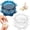 Clear and Blue, variant on Clear Manual Garlic Twister and Ginger Mincer Tool, 2026 New Garlic Crusher, Portable Manual Garlic Chopper for Kitchen Cooking, Compact Herb Mincer for Home Cooks