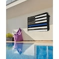 thumbnail image 5 of Outdoor Tv Cover 50 To 55 Inch, Thin Blue Line Police, Honor Law Enforcement USA Vintage Flag Waterproof And Weatherproof Tv Covers Tv Display Protectors For Outside Flat Screen Tv 75x45x4.5In, 5 of 6