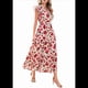 thumbnail image 3 of Vestido Midi Estampado con Escote en V, Mangas Plisadas y Volantes Imagen 2 XL, 3 of 8
