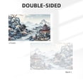 thumbnail image 2 of Chinese Style Powder Chinoiserie Toile Four Hole Decorated Banner Flag for Garden Yard Home Decoration Indoor Outdoor 3x5 Ft, 2 of 7