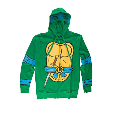 Teenage Mutant Ninja Turtles I Am Leonardo Mens Zip-Up Costume Hoodie | 2XL