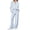Blue, variant on MOSHU 2 Piece Womens Outfits Sets Half Zipper Oversized Sweatshirts and Drawstring Sweatpants with Pockets Fall Trendy Tracksuits