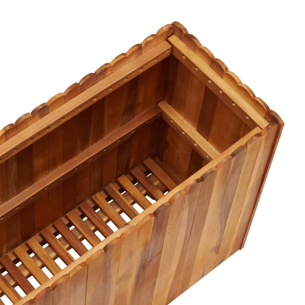 Kepooman Outdoor Garden Bed, Solid Wood Raised Planter Box for Home, 39.3" x 11.8" x 19.6" Kepooman Outdoor Garden Bed, Solid Wood Raised Planter Box for Home, 39.3" x 11.8" x 19.6"