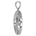 thumbnail image 2 of Sterling Silver Micro Pave Black & White CZ Hamsa Necklace for Women 3/4 wide 16 inch RHB_206H, 2 of 4