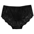 thumbnail image 2 of PEASKJP Plus Size Panties Tummy Control Womens Underwear Seamless Cotton Briefs Panties for Women Black 4X-L, 2 of 3