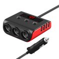 thumbnail image 1 of Enchufe Del Encendedor De Cigarrillos Del Coche Adaptador de encendedor de cigarrillos 12-24V Adaptador de cargador de coche con 4 puertos USB para iPhone iPad Sywqhk Accesorios para autos y motos, 1 of 5